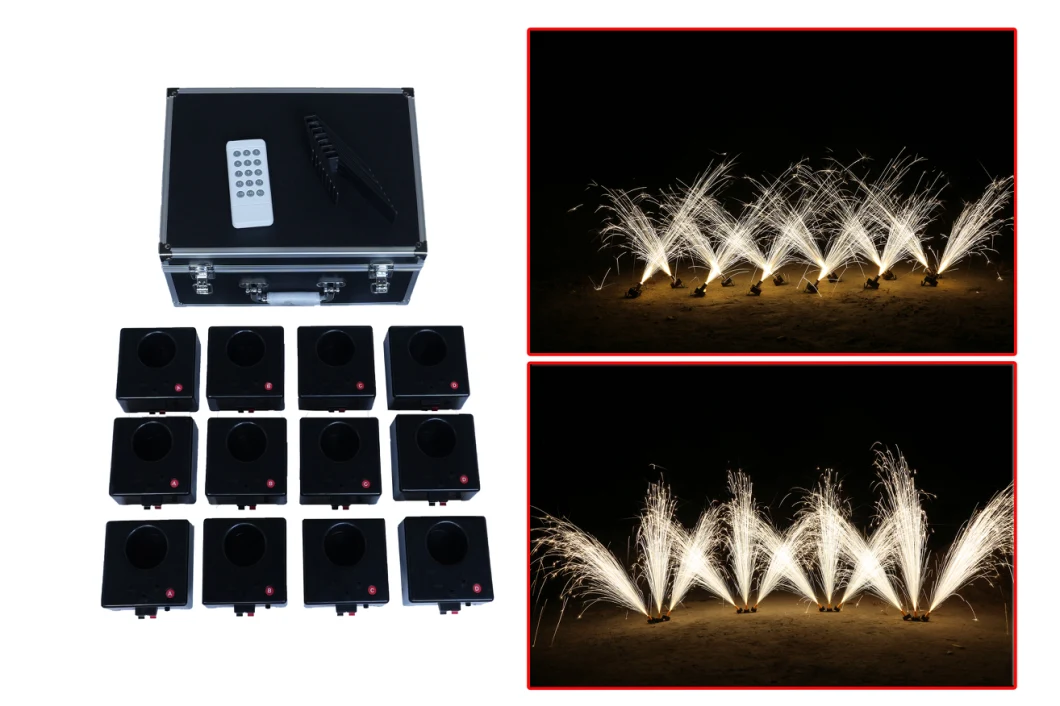 Fireworks Firing System Multi Shaped 12cue Stage Fountain System Cold Fountain System