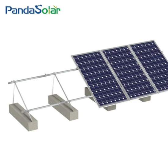 Sistema de suporte triangular de ângulo de inclinação fixo para montagem em telhado solar