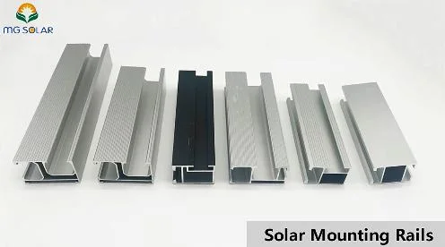 Sistema de trilho fotovoltaico de alumínio para montagem de painel solar resistente