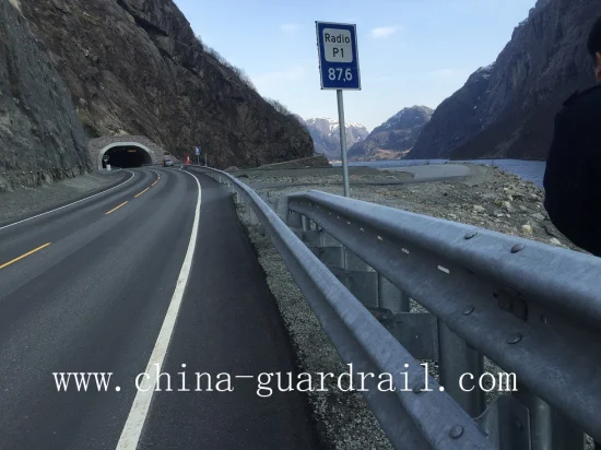 Guarda-corpo de estrada de viga W de aço revestido de zinco Defensas Metalicas